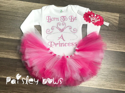 Born To Be A Princess - Paisley Bows