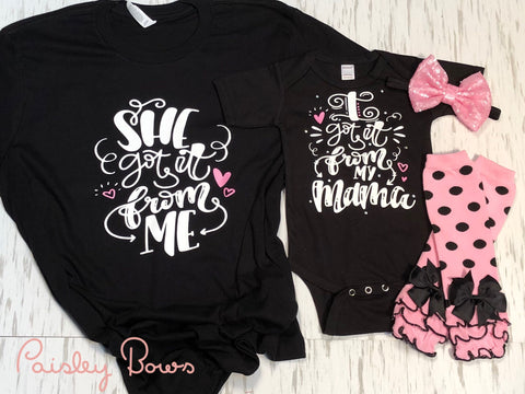 I Got It From My Mama - Paisley Bows