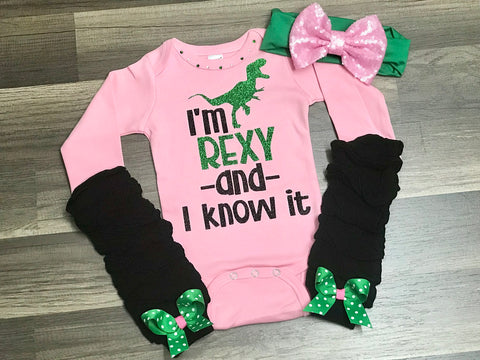 I’m Rexy And I Know It - Paisley Bows