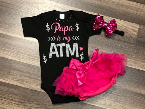 Papa Is My ATM - Paisley Bows