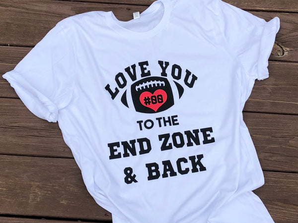 Love You To The End Zone And Back - Paisley Bows