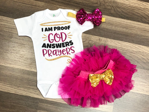 I Am Proof God Answers Prayers - Paisley Bows