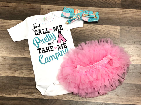 Just Call Me Pretty And Take Me Camping - Paisley Bows