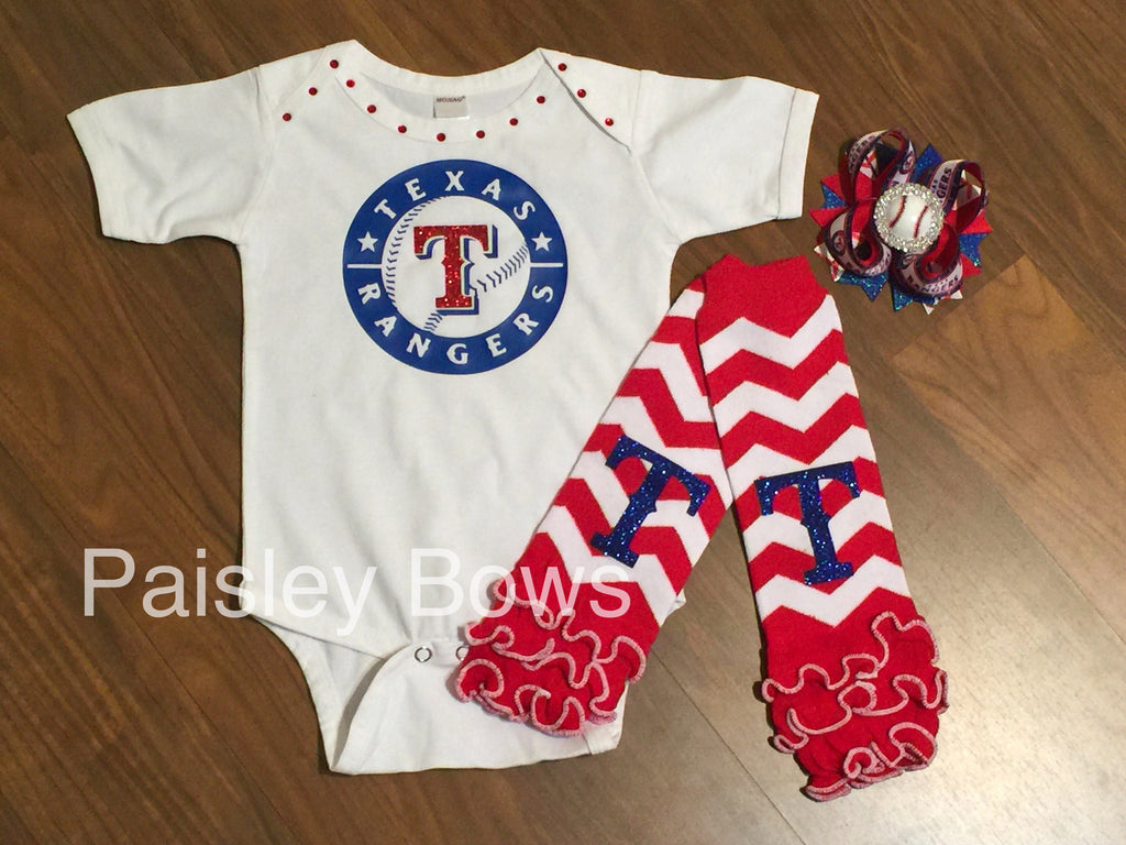 Texas Rangers - Paisley Bows