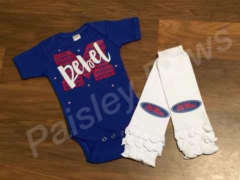 Ole' Miss - Paisley Bows