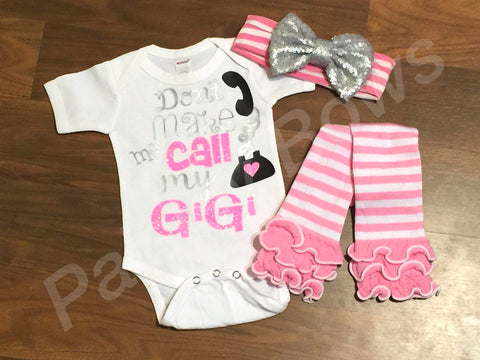 Don't Make Me Call My Gigi - Paisley Bows