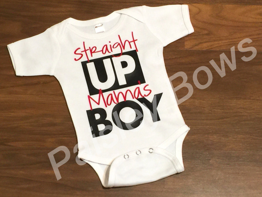 Straight Up Mama's Boy - Paisley Bows