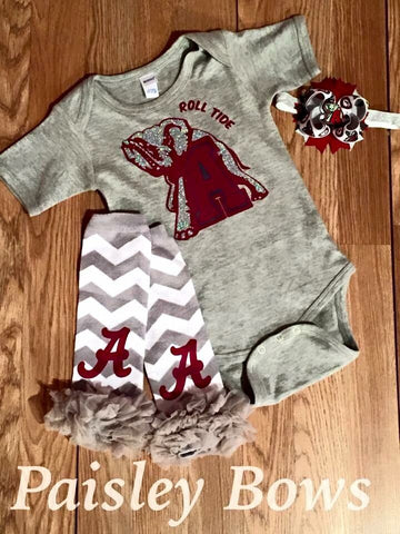 University of Alabama - Paisley Bows