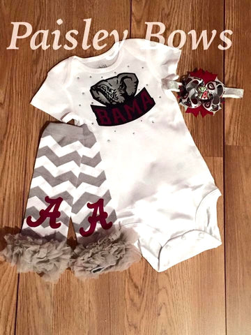 University of Alabama - Paisley Bows