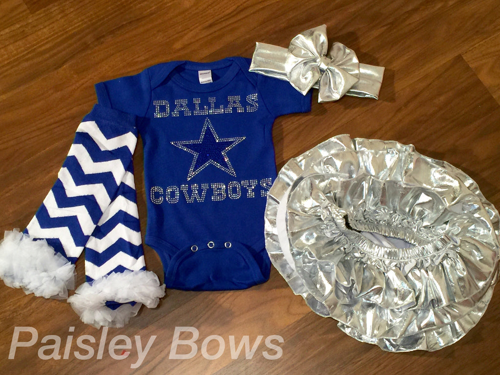 Dallas Cowboys Rhinestone Outfit - Paisley Bows
