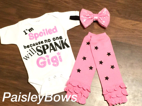 No One Will Spank Gigi - Paisley Bows