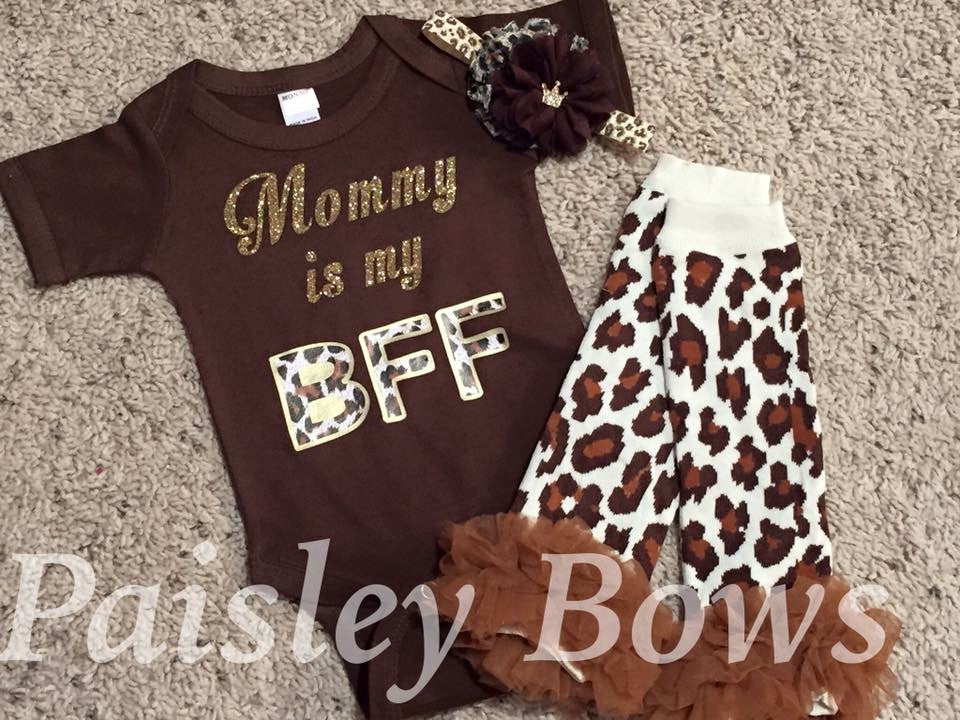 Mommy is my BFF - Paisley Bows
