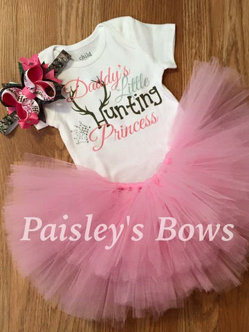 Daddy's Little Hunting Princess - Paisley Bows