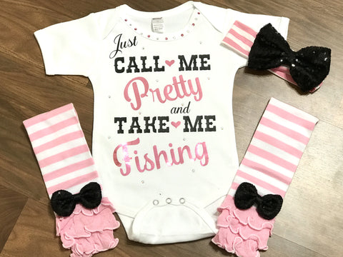 Call Me Pretty and Take Me Fishing - Paisley Bows