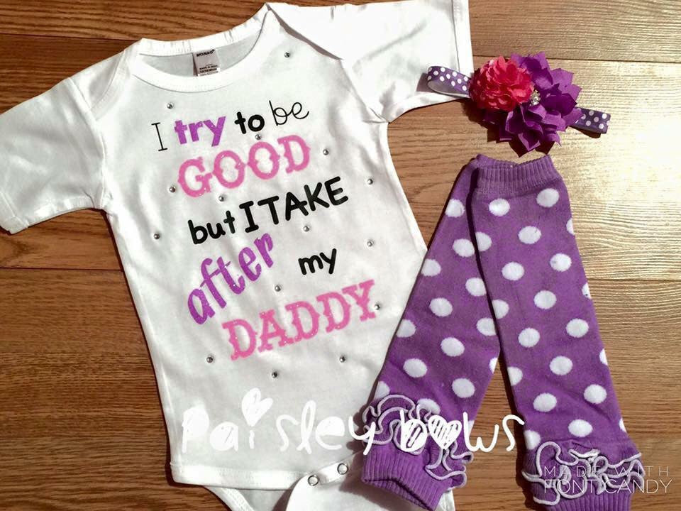 Take after my Daddy - Paisley Bows