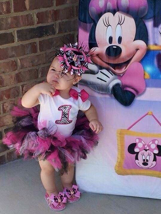 Minnie Mouse 1st Birthday - Paisley Bows