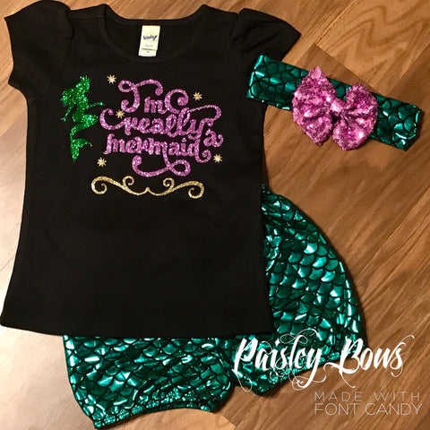 I'm Really A Mermaid - Paisley Bows