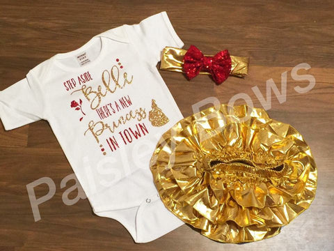 Step Aside Belle There's A New Princess In Town - Paisley Bows