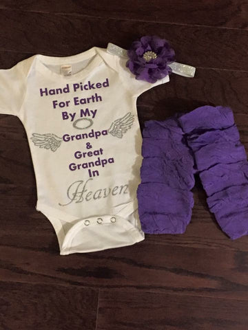 Hand Picked By My Grandpa & Great Grandpa - Paisley Bows