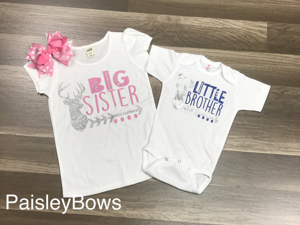 Little Brother Deer - Paisley Bows
