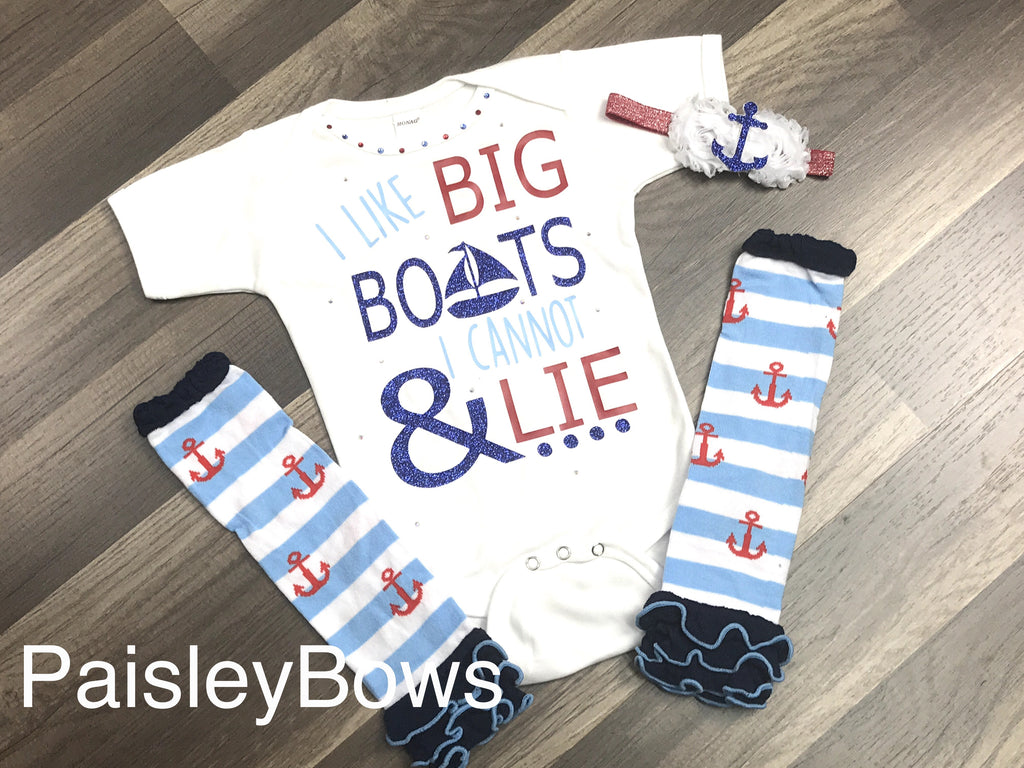 I Like Big Boats - Paisley Bows