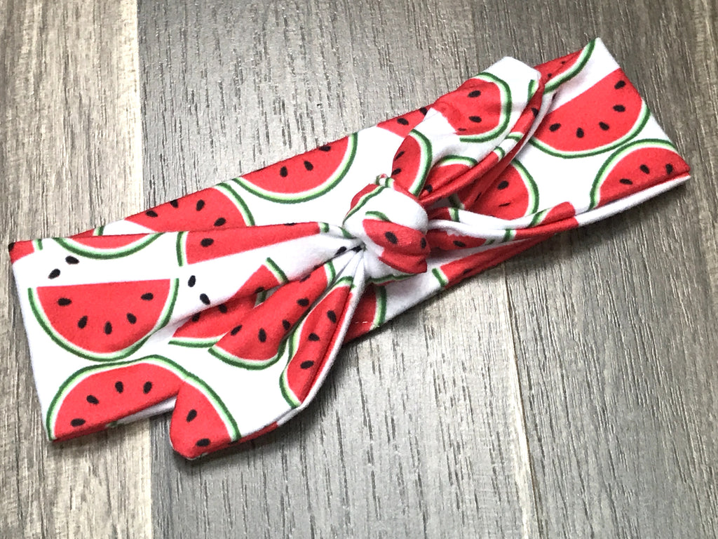 Watermelon top knot headband - Paisley Bows