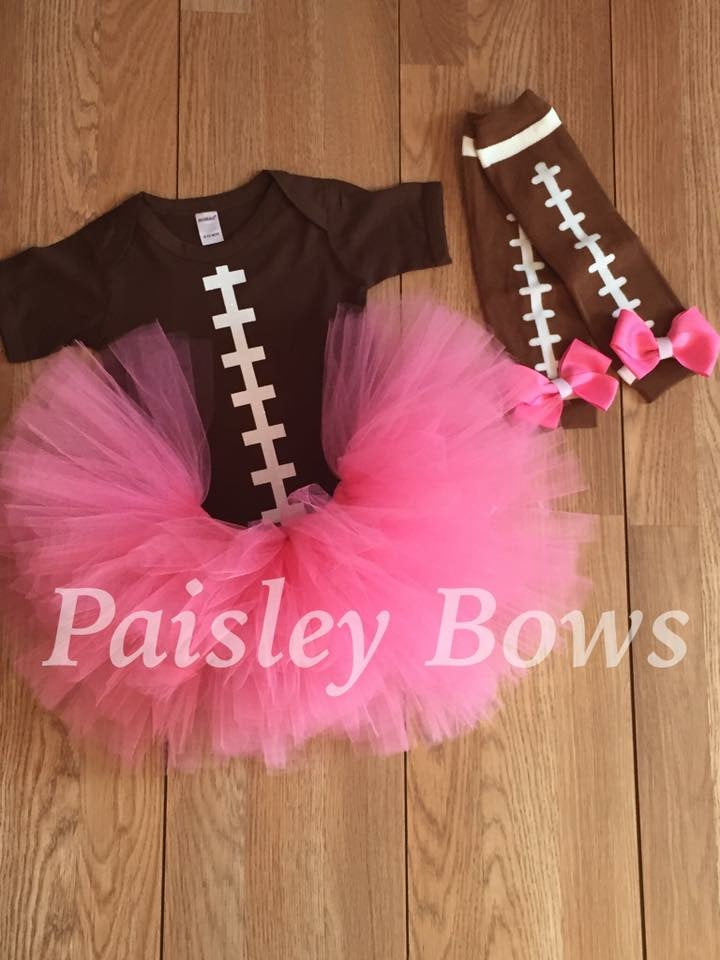 Football Tutu Outfit - Paisley Bows