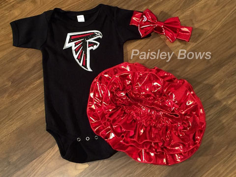 Atlanta Falcons Football - Paisley Bows