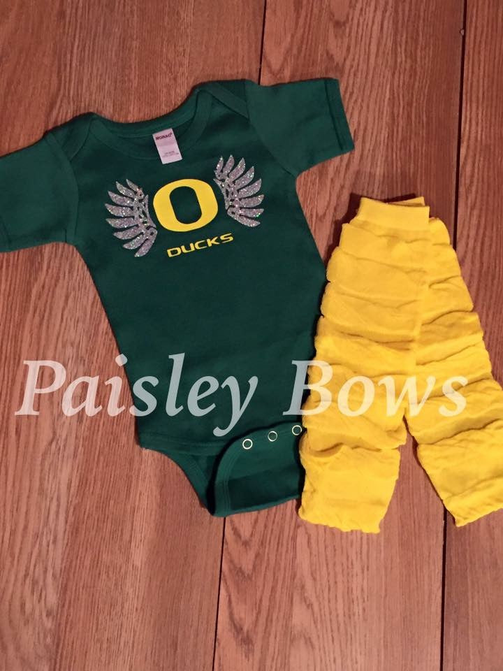 Oregon Ducks - Paisley Bows