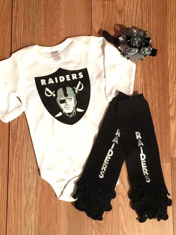 Oakland Raiders - Paisley Bows