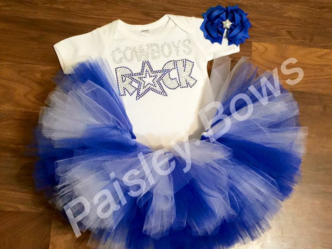 Cowboys Rock Tutu Outfit - Paisley Bows
