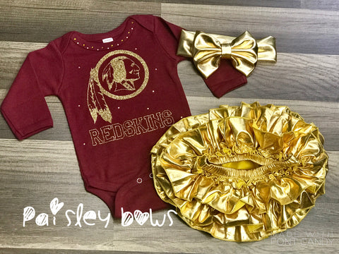 Washington Redskins - Paisley Bows